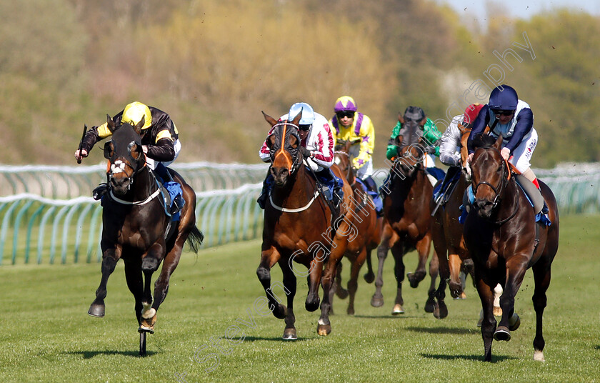 Rise-Hall-0002 
 RISE HALL (left, Oisin Murphy) beats BOWERMAN (right) in The Every Race Live On Racing TV Handicap
Nottingham 10 Apr 2019 - Pic Steven Cargill / Racingfotos.com