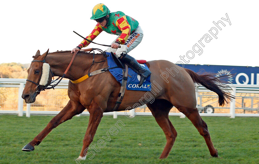 Lil-Rockerfeller-0005 
 LIL ROCKERFELLER (Trevor Whelan) wins The Coral Hurdle Ascot 25 Nov 2017 - pic Steven Cargill / Racingfotos.com