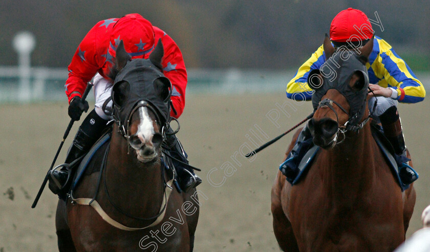 Perfect-Symphony-0003 
 PERFECT SYMPHONY (left, Oliver Stammers) beats KATH'S LUSTRE (right) in The Betway Apprentice Handicap
Lingfield 10 Jan 2020 - Pic Steven Cargill / Racingfotos.com