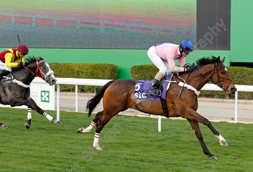 Raaed-0002 
 RAAED (Glen Boss) wins The STC International Jockeys Challenge Round 2
King Abdulaziz RaceCourse, Riyadh, Saudi Arabia 25 Feb 2022 - Pic Steven Cargill / Racingfotos.com