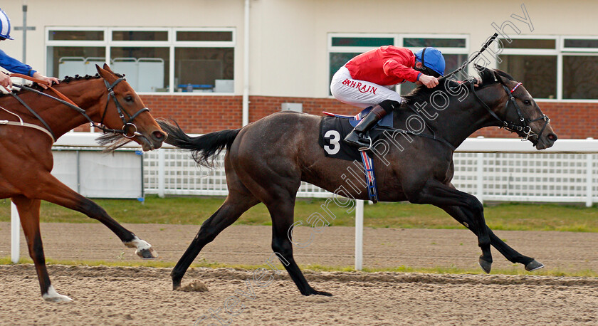 Fundamental-0006 
 FUNDAMENTAL (Robert Havlin) beats QAADER (left) in The Woodford Reserve Cardinal Conditions Stakes
Chelmsford 1 Apr 2021 - Pic Steven Cargill / Racingfotos.com