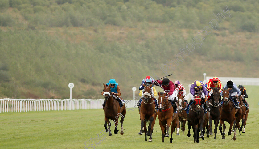 Honourbound-0001 
 HONOURBOUND (black cap, Hayley Turner) wins The Download The At The Races Ipad App Handicap
Ffos Las 14 Aug 2018 - Pic Steven Cargill / Racingfotos.com