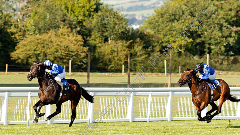 Baashir-0002 
 BAASHIR (Martin Dwyer) beats ANJAH (right) in The Every Race Live On Racing TV Novice Stakes Div2
Salisbury 11 Jul 2020 - Pic Steven Cargill / Racingfotos.com