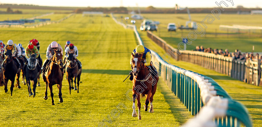 Canoodled-0004 
 CANOODLED (Saffie Osborne) wins The Watch Racing TV Free For 31 Days Handicap
Newmarket 28 Oct 2022 - Pic Steven Cargill / Racingfotos.com