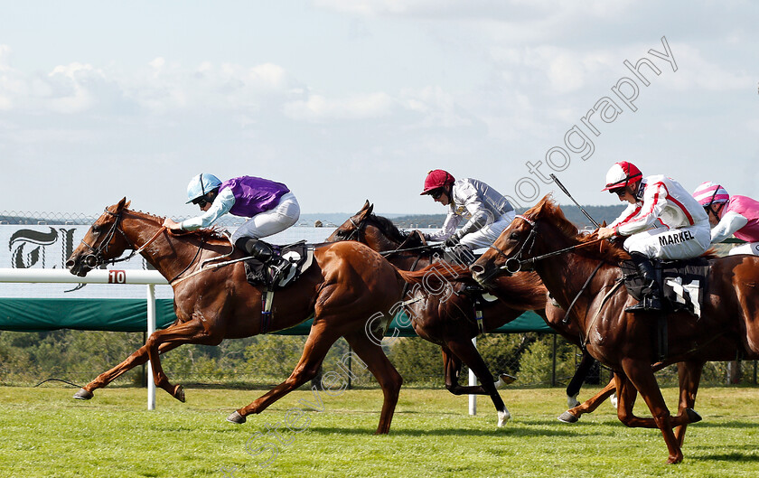 Governor-Of-Punjab-0004 
 GOVERNOR OF PUNJAB (Ryan Moore) beats SWORD BEACH (right) in The Telegraph Nursery
Goodwood 1 Aug 2019 - Pic Steven Cargill / Racingfotos.com