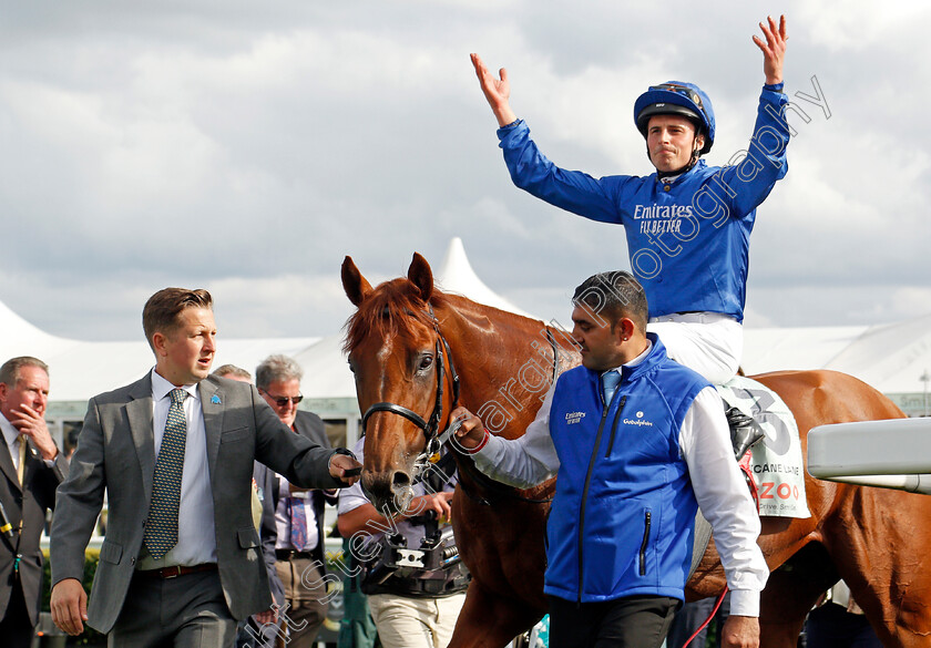 Hurricane-Lane-0016 
 HURRICANE LANE (William Buick) winner of The Cazoo St Leger
Doncaster 11 Sep 2021 - Pic Steven Cargill / Racingfotos.com