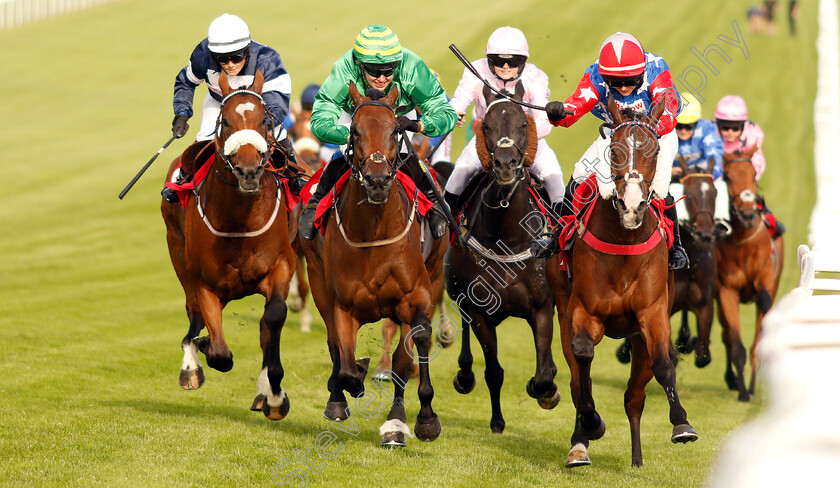 Nabhan-0004 
 NABHAN (right, Jessica Llewellyn) beats FRENCH MIX (centre) and BE PERFECT (left) in The Ladies' Derby Handicap
Epsom 4 Jul 2019 - Pic Steven Cargill / Racingfotos.com