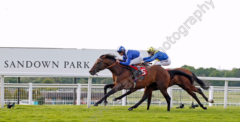 Hukum-0004 
 HUKUM (Jim Crowley) beats DESERT CROWN in The Racehorse Lotto Brigadier Gerard Stakes
Sandown 25 May 2023 - Pic Steven Cargill / Racingfotos.com