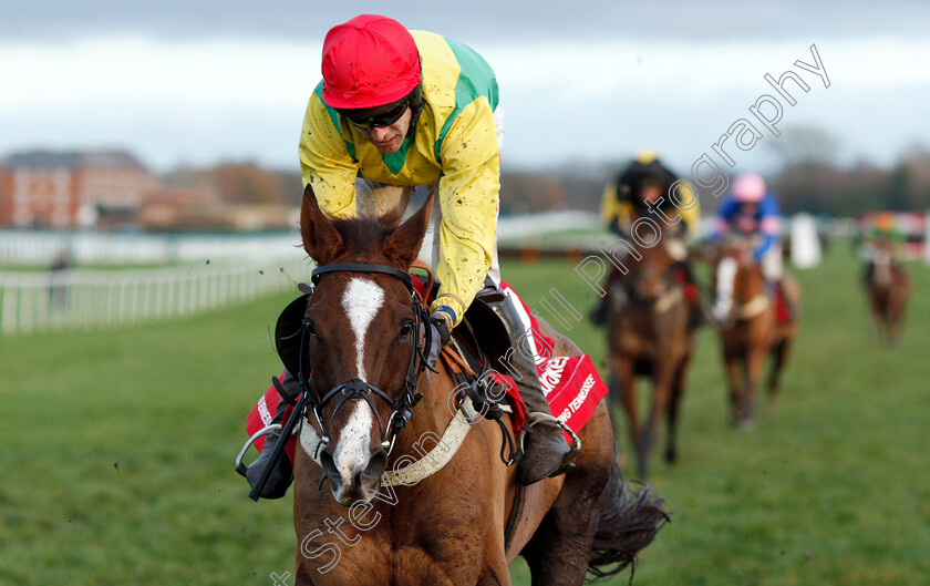 Sizing-Tennessee-0013 
 SIZING TENNESSEE (Tom Scudamore) wins The Ladbrokes Trophy
Newbury 1 Dec 2018 - Pic Steven Cargill / Racingfotos.com