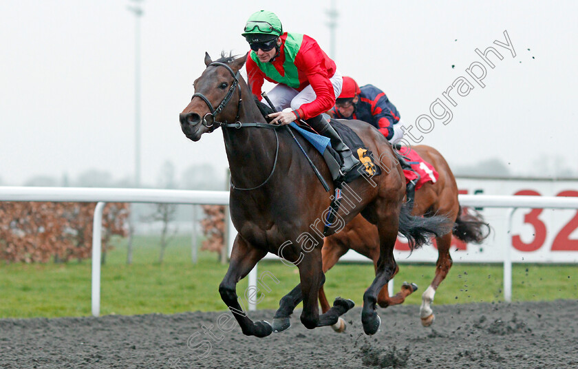 Nordic-Passage-0006 
 NORDIC PASSAGE (Robert Havlin) wins The Bet At racinguk.com Novice Median Auction Stakes Div2 Kempton 11 Apr 2018 - Pic Steven Cargill / Racingfotos.com