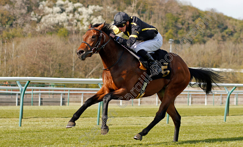 Meng-Tian-0005 
 MENG TIAN (James Doyle) wins The Watch On Racing TV Novice Stakes
Nottingham 17 Apr 2021 - Pic Steven Cargill / Racingfotos.com