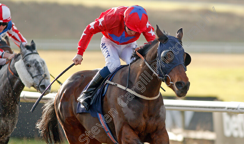 Axel-Jacklin-0004 
 AXEL JACKLIN (Joey Haynes) wins The Bombardier March To Your Own Drum Handicap
Lingfield 18 Dec 2019 - Pic Steven Cargill / Racingfotos.com