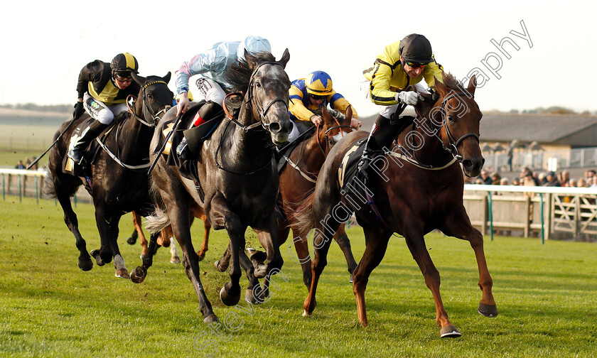 Pattie-0003 
 PATTIE (right, Gerald Mosse) beats CONTRIVE (left) in The AR Legal Fillies Handicap
Newmarket 24 Oct 2018 - Pic Steven Cargill / Racingfotos.com