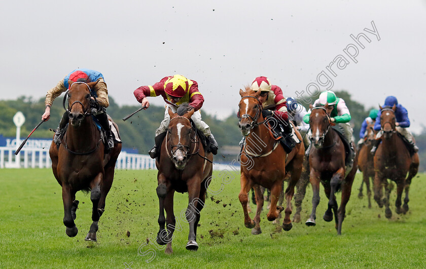 Diego-Ventura-0005 
 DIEGO VENTURA (left, James Doyle) beats SPIRIT OF FARHH (centre) in The Juddmonte British EBF Restricted Novice Stakes
Ascot 6 Sep 2024 - Pic Steven Cargill / Racingfotos.com