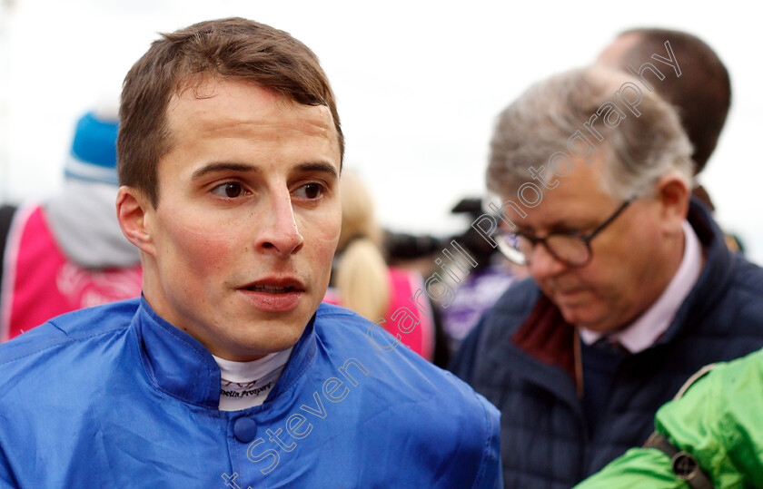 Line-Of-Duty-0009 
 A worried WILLIAM BUICK before the stewards enquiry into the Breeders' Cup Juvenile Turf won by LINE OF DUTY
Churchill Downs 2 Nov 2018 - Pic Steven Cargill / Racingfotos.com