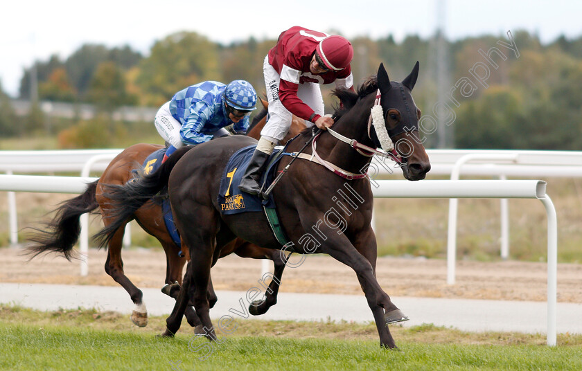 Ghashaam-0004 
 GHASHAAM (Daniel Mattsson) wins The Prix De L'Ark Handicap
Bro Park, Sweden 23 Sep 2018 - Pic Steven Cargill / Racingfotos.com