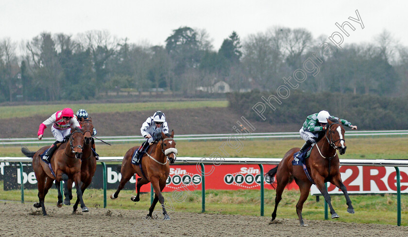 Karijini-0001 
 KARIJINI (Edward Greatrex) wins The 32Red.com Novice Stakes Lingfield 12 Jan 2018 - Pic Steven Cargill / Racingfotos.com