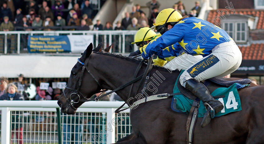 Picanha-0006 
 PICANHA (Tabitha Worsley) wins The Larkshill Engineering Maiden Hurdle
Warwick 9 Dec 2021 - Pic Steven Cargill / Racingfotos.com