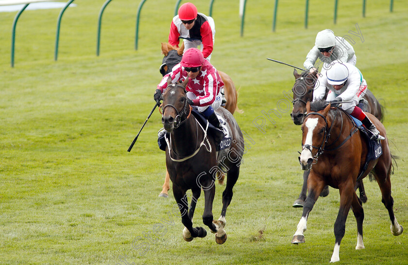 Baghdad-0003 
 BAGHDAD (left, Silvestre De Sousa) beats CORELLI (right) in The Qatar Racing Handicap
Newmarket 5 May 2019 - Pic Steven Cargill / Racingfotos.com