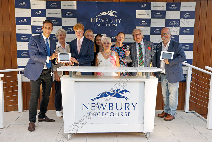 Cinnodin-0016 
 Presentation for The Bob Barker Memorial Handicap
Newbury 27 Jul 2023 - Pic Steven Cargill / Racingfotos.com