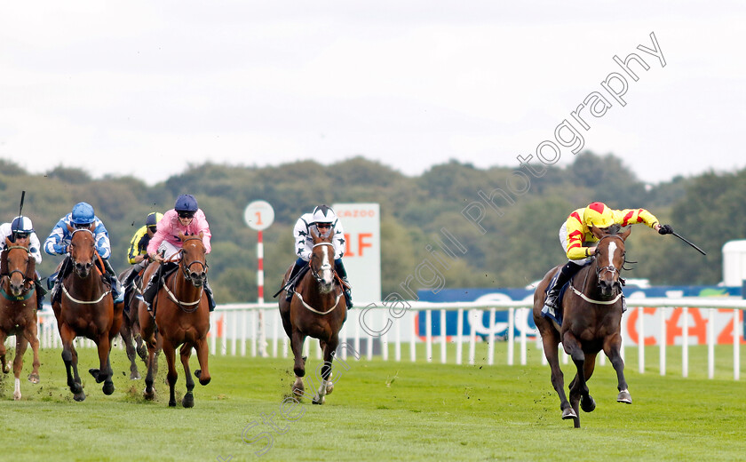 Bonny-Angel-0006 
 BONNY ANGEL (John Fahy) wins The British Stallion Studs EBF Carrie Red Fillies Nursery
Doncaster 8 Sep 2022 - Pic Steven Cargill / Racingfotos.com