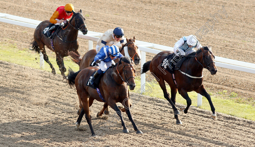 Alkaraama-0001 
 ALKARAAMA (Jim Crowley) beats INTUITIVE (right) in The Hills Prospect Number One Drinks Distributor Handicap
Chelmsford 23 Jul 2019 - Pic Steven Cargill / Racingfotos.com