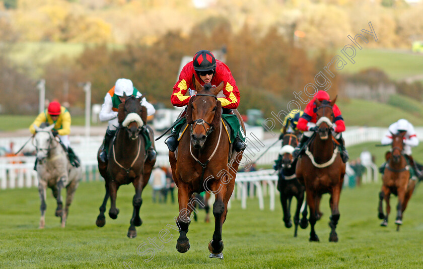 Cogry-0002 
 COGRY (Sam Twiston-Davies) wins The randoxhealth.com Handicap Chase Cheltenham 28 Oct 2017 - Pic Steven Cargill / Racingfotos.com