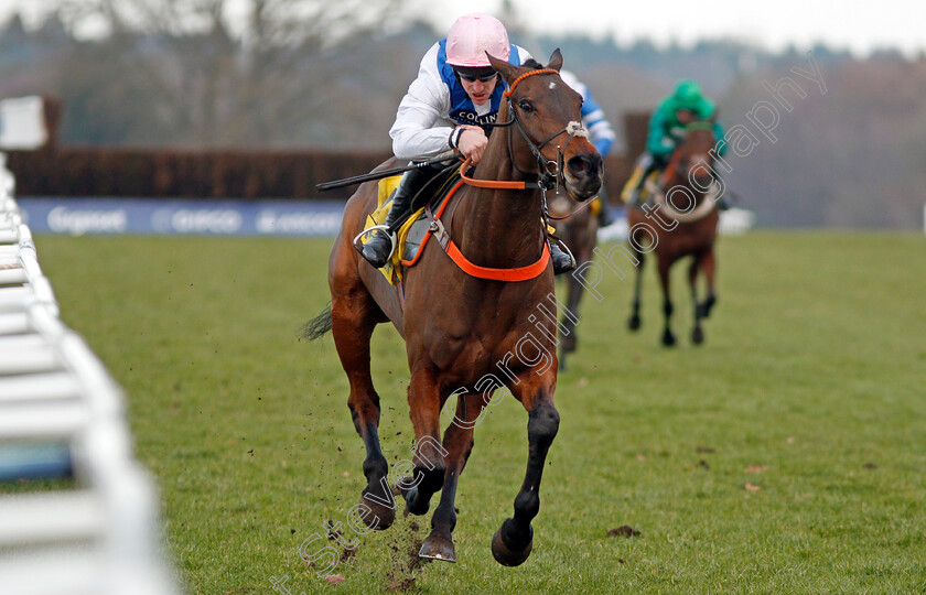 Waiting-Patiently-0007 
 WAITING PATIENTLY (Brian Hughes) wins The Betfair Ascot Chase Ascot 17 Feb 2018 - Pic Steven Cargill / Racingfotos.com