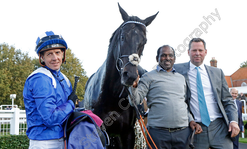 Mutasaabeq-0013 
 MUTASAABEQ (Jim Crowley) winner of The Al Basti Equiworld Dubai Joel Stakes
Newmarket 29 Sep 2023 - Pic Steven Cargill / Racingfotos.com