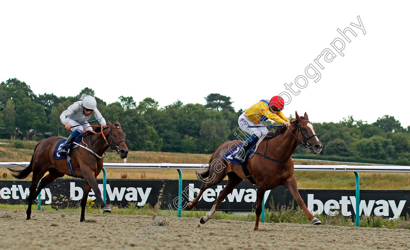 Quemonda-0002 
 QUEMONDA (David Probert) wins The Play 4 To Win At Betway Handicap Div2
Lingfield 5 Aug 2020 - Pic Steven Cargill / Racingfotos.com