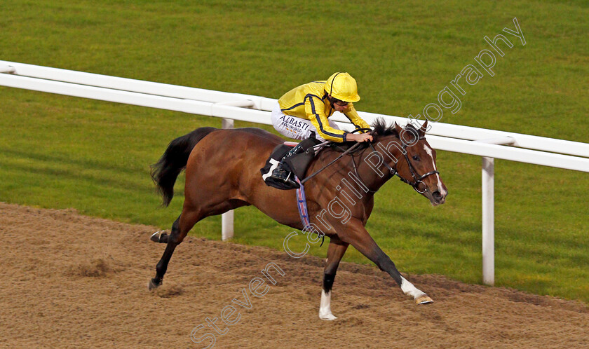 Pretty-Baby-0002 
 PRETTY BABY (Ryan Moore) wins The Bet totejackpot at betfred.com Fillies Novice Stakes Chelmsford 12 Oct 2017 - Pic Steven Cargill / Racingfotos.com