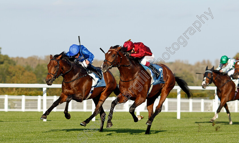 Middle-Earth-0003 
 MIDDLE EARTH (right, Oisin Murphy) beats CHESSPIECE (left) in The Troy Asset Management Noel Murless Stakes
Ascot 6 Oct 2023 - Pic Steven Cargill / Racingfotos.com