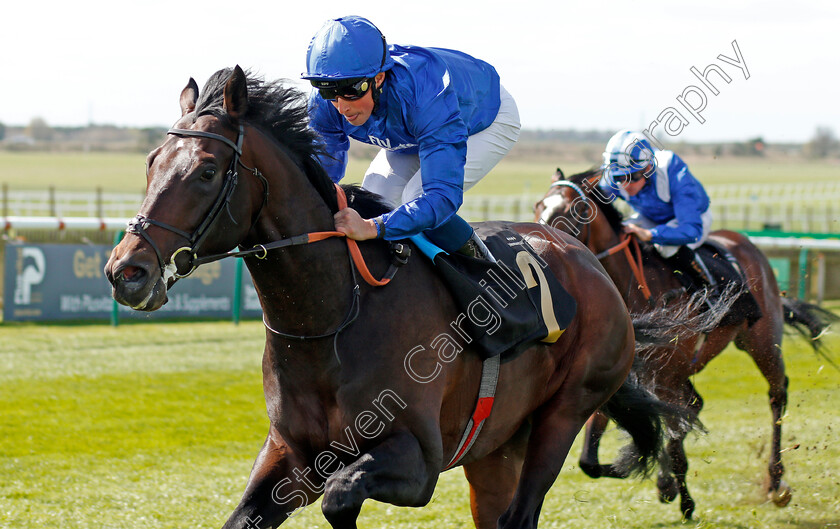 Aurum-0003 
 AURUM (William Buick) wins The Alex Scott Maiden Stakes Div1 Newmarket 17 Apr 2018 - Pic Steven Cargill / Racingfotos.com