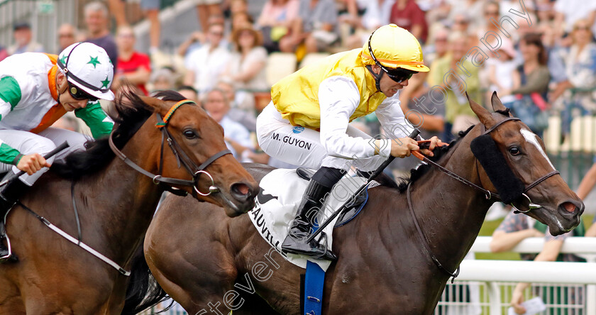 La-Samana-0001 
 LA SAMANA (Maxime Guyon) wins The Prix de la Vallee d'Auge
Deauville 3 Aug 2024 - Pic Steven Cargill / Racingfotos.com