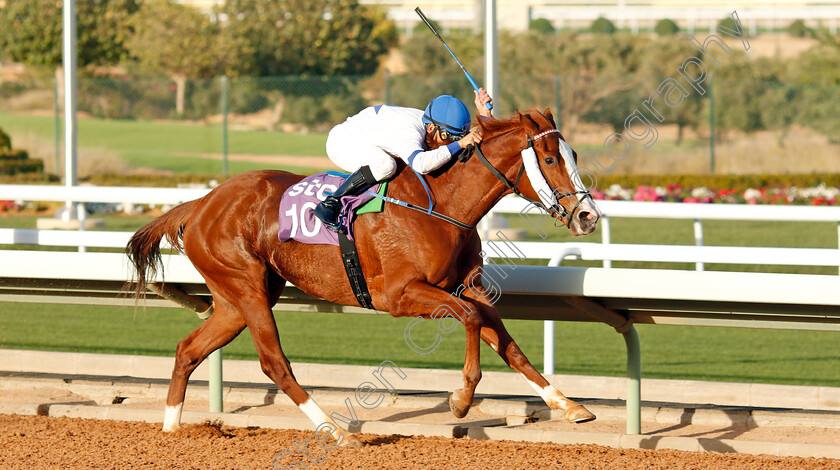 Sun-Hat-0003 
 SUN HAT (Mike Smith) wins The International Jockeys Challenge Handicap Round2
King Abdulaziz Racetrack, Riyadh, Saudi Arabia 28 Feb 2020 - Pic Steven Cargill / Racingfotos.com