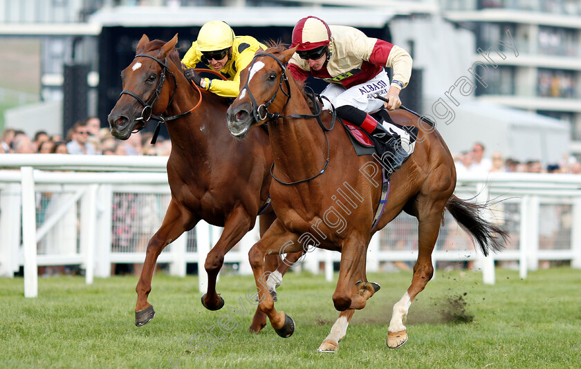 Red-Tea-0003 
 RED TEA (right, Adam Kirby) beats MELODIES (left) in The EBF Breeders Series Fillies Handicap
Newbury 21 Jul 2018 - Pic Steven Cargill / Racingfotos.com