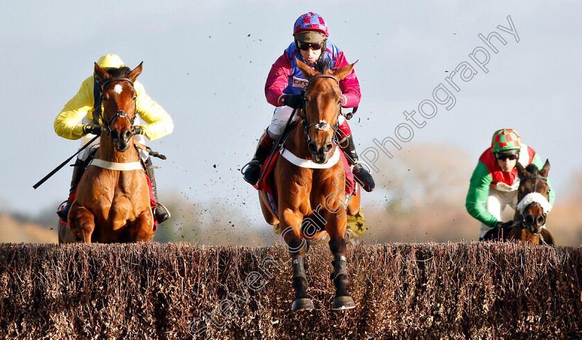 La-Bague-Au-Roi-0002 
 LA BAGUE AU ROI (Richard Johnson) wins The Ladbrokes Novices Chase
Newbury 30 Nov 2018 - Pic Steven Cargill / Racingfotos.com