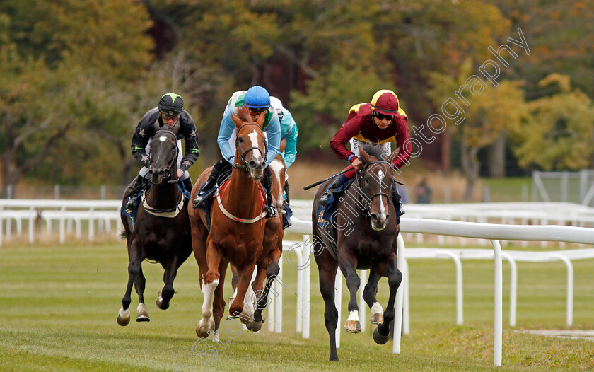 Baltic-Eagle-0003 
 BALTIC EAGLE (centre, Jan-Erik Neuroth) with ALBERONE (right) on his way to winning The Bro Park Festival Handicap
Bro Park, Sweden 22 Sep 2019 - Pic Steven Cargill / Racingfotos.com