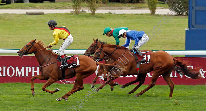 Torquator-Tasso-0013 
 TORQUATOR TASSO (Rene Piechulek) wins The Qatar Prix de l'Arc de Triomphe
Longchamp 3 Oct 2021 - Pic Steven Cargill / Racingfotos.com