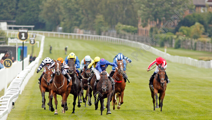 Hyanna-0001 
 HYANNA (left, Georgia Dobie) beats MIGRATION (centre) in The Betway Heed Your Hunch Handicap
Sandown 31 Aug 2019 - Pic Steven Cargill / Racingfotos.com