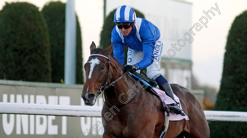 Mukaafah-0001 
 MUKAAFAH (Jim Crowley) wins The Unibet More Extra Places Races Novice Stakes
Kempton 15 Nov 2023 - Pic Steven Cargill / Racingfotos.com