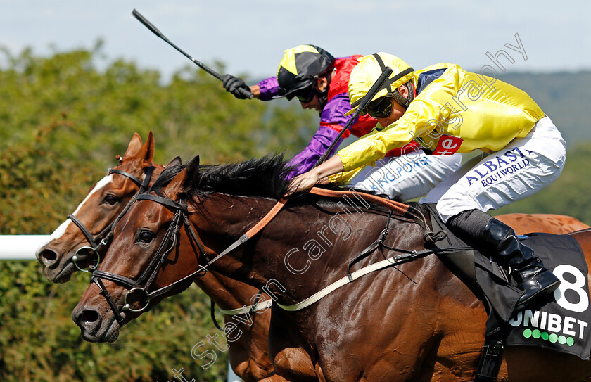 Just-Hubert-0005 
 JUST HUBERT (Tom Marquand) wins The Unibet You're On Goodwood Handicap
Goodwood 29 Jul 2020 - Pic Steven Cargill / Racingfotos.com