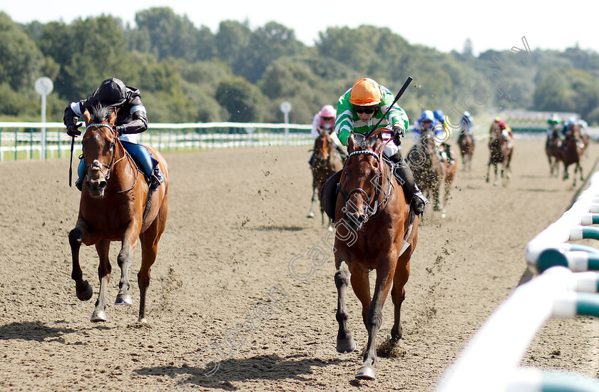 Distant-Chimes-0002 
 DISTANT CHIMES (Luke Morris) beats ZUBA (left) in The Fleetweather Ocean Routing Services Handicap
Sandown 24 Jul 2019 - Pic Steven Cargill / Racingfotos.com