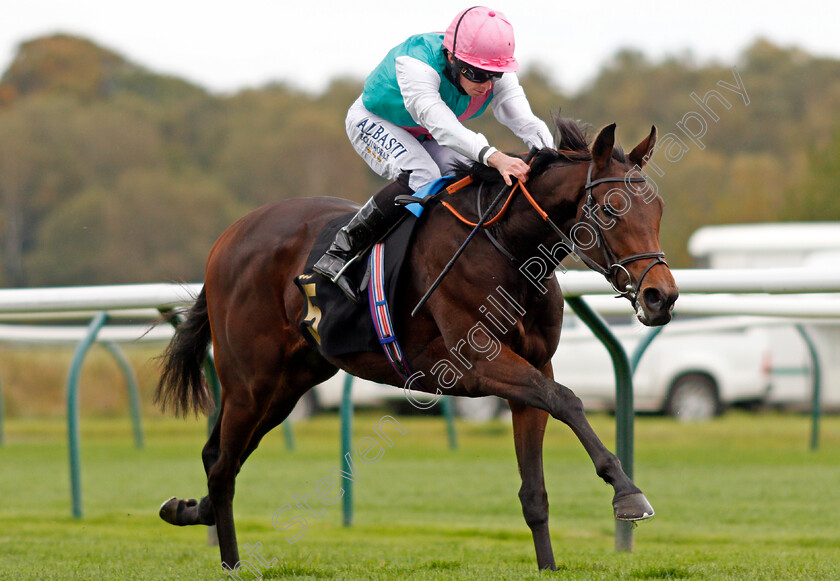 Noon-Star-0009 
 NOON STAR (Ryan Moore) wins The EBF Maiden Fillies Stakes
Nottingham 14 Oct 2020 - Pic Steven Cargill / Racingfotos.com