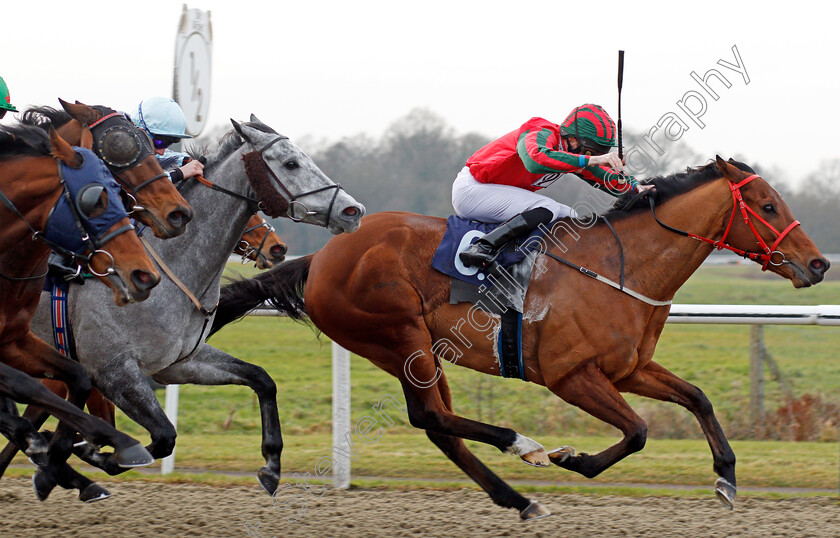 Easy-Tiger-0008 
 EASY TIGER (Liam Keniry) wins The Betway Handicap Lingfield 6 Jan 2018 - Pic Steven Cargill / Racingfotos.com