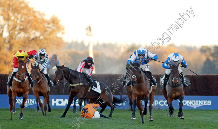 Boothill-0008 
 BOOTHILL (2nd right, Jonathan Burke) wins The Jim Barry Wines Hurst Park Handicap Chase
Ascot 25 Nov 2023 - Pic Steven Cargill / Racingfotos.com