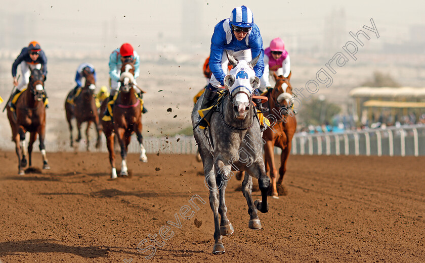 Al-Barez-0004 
 AL BAREZ (Jim Crowley) wins The Abu Dhabi University Handicap Jebel Ali 26 Jan 2018 - Pic Steven Cargill / Racingfotos.com