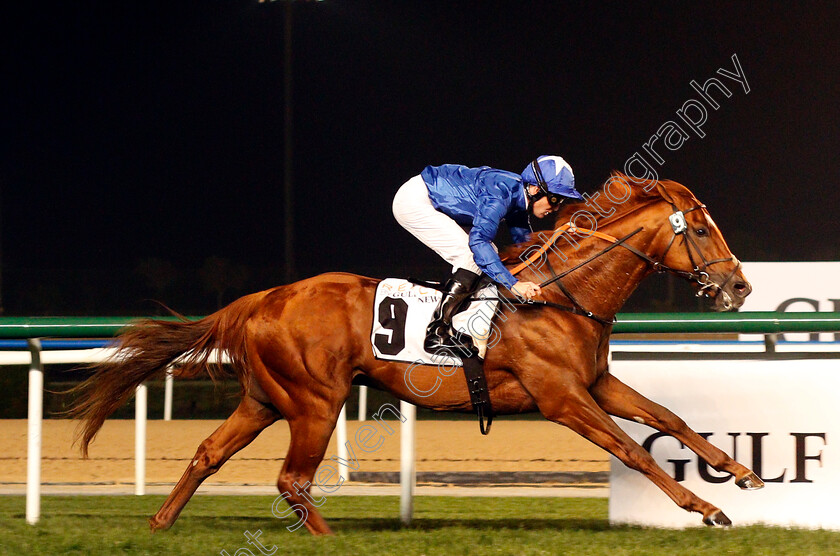 Leshlaa-0004 
 LESHLAA (Pat Cosgrave) wins The Reach By Gulf News Handicap Meydan 8 Feb 2018 - Pic Steven Cargill / Racingfotos.com