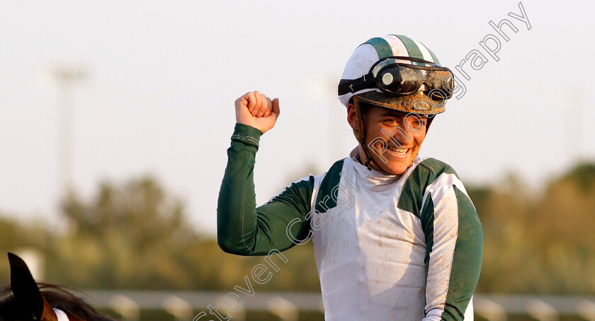 Maryline-Eon-0003 
 Maryline Eon winner of The International Jockeys Challenge R2
King Abdulaziz Racecourse, Saudi Arabia, 23 Feb 2024 - Pic Steven Cargill / Racingfotos.com