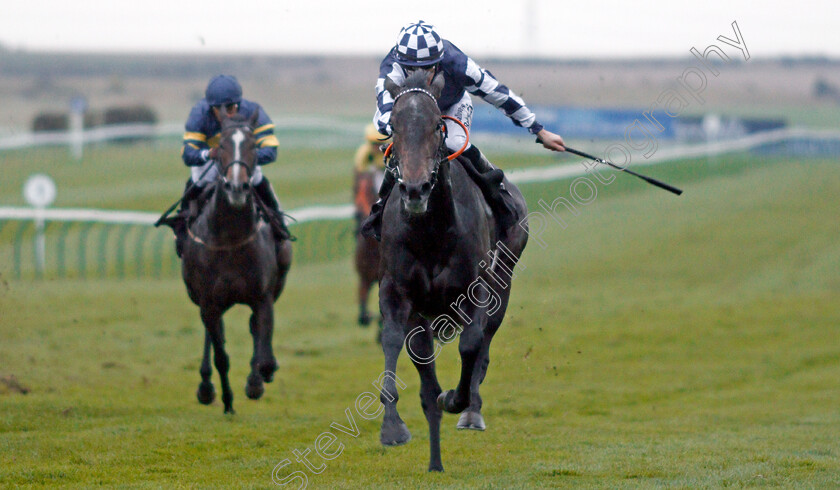 High-Flying-Bird-0002 
 HIGH FLYING BIRD (Richard Kingscote) wins The Discover Newmarket Nursery
Newmarket 23 Oct 2019 - Pic Steven Cargill / Racingfotos.com